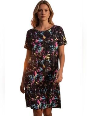 Paint Spattered Comfy Tshirt Dress